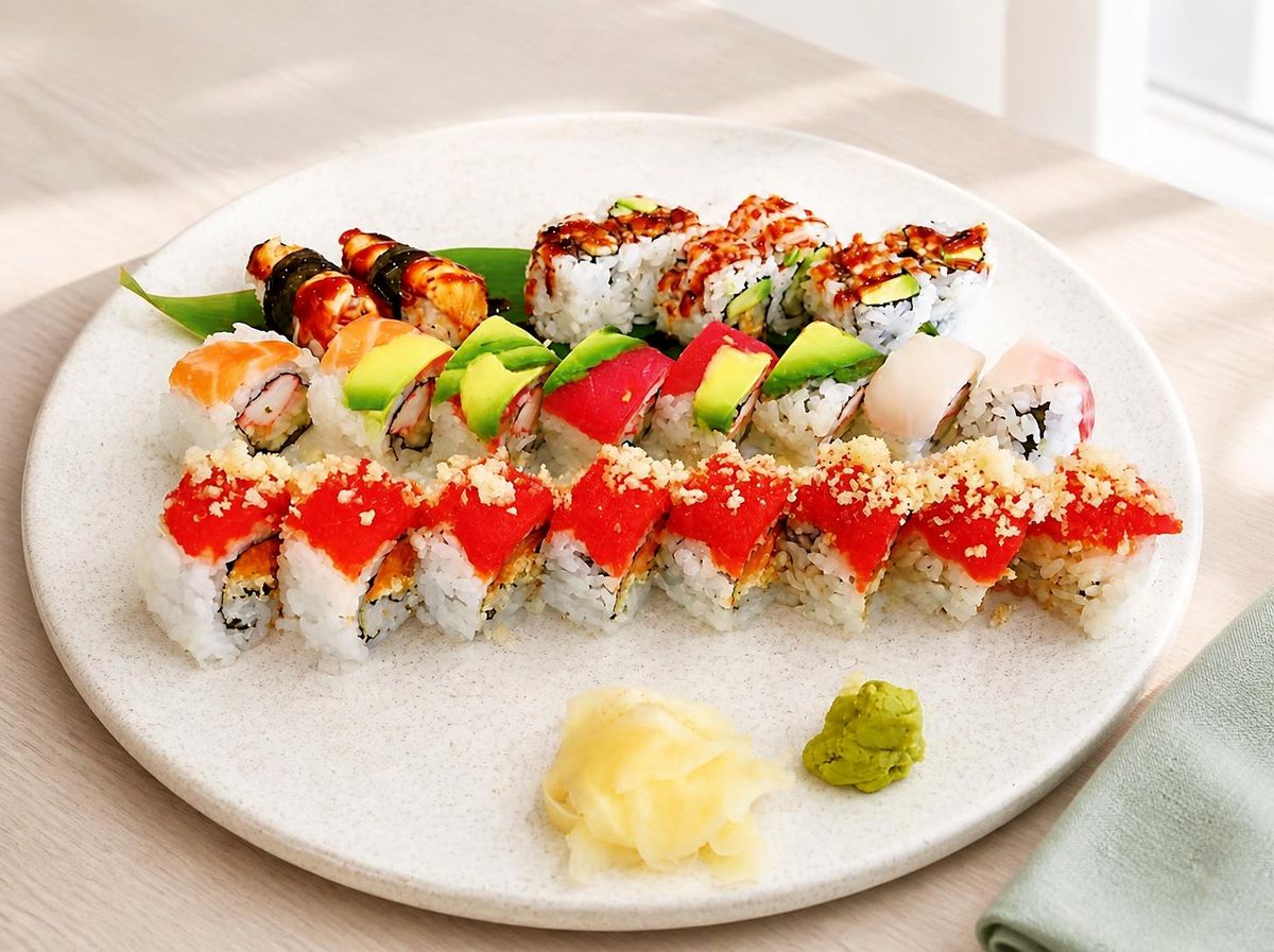 Classic rolls on a platter